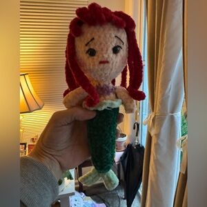 Handmade Red-Head Mermaid Plush Toy - Kids Toys